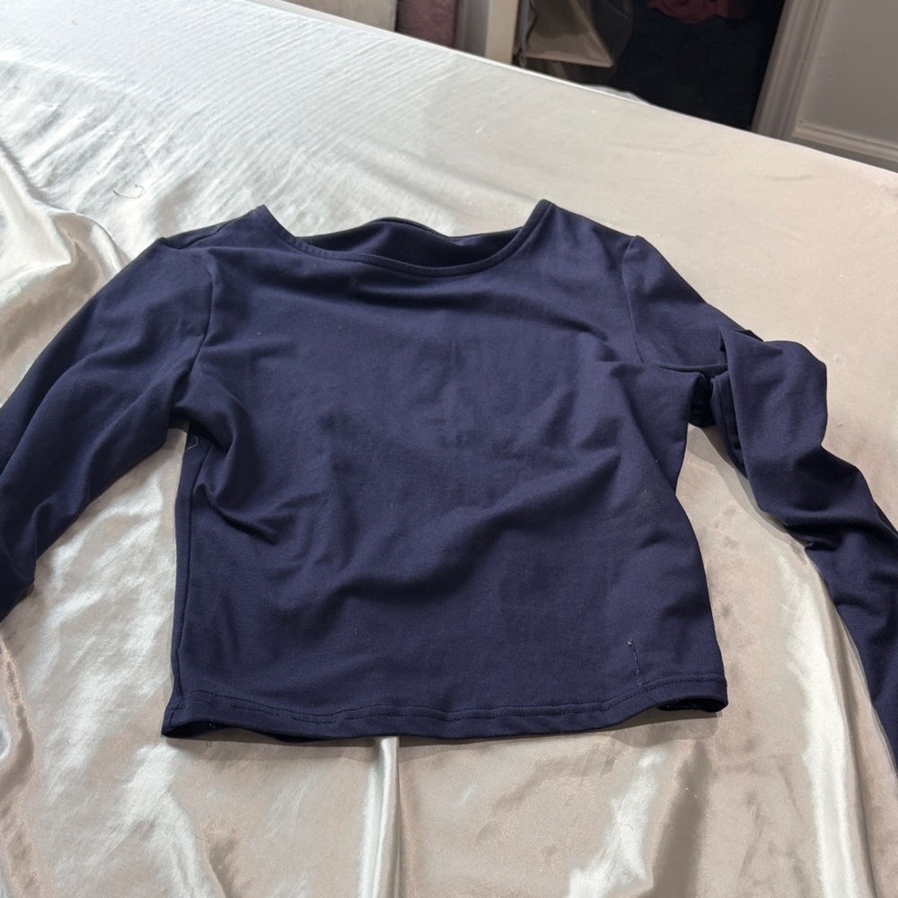 SHEIN Navy Long Sleeve Top